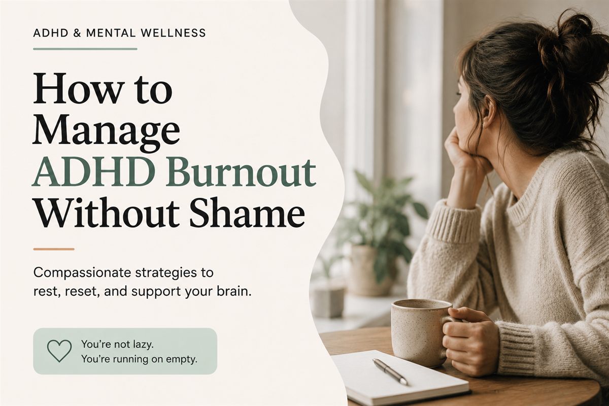 A calm, quiet space to recover from ADHD burnout