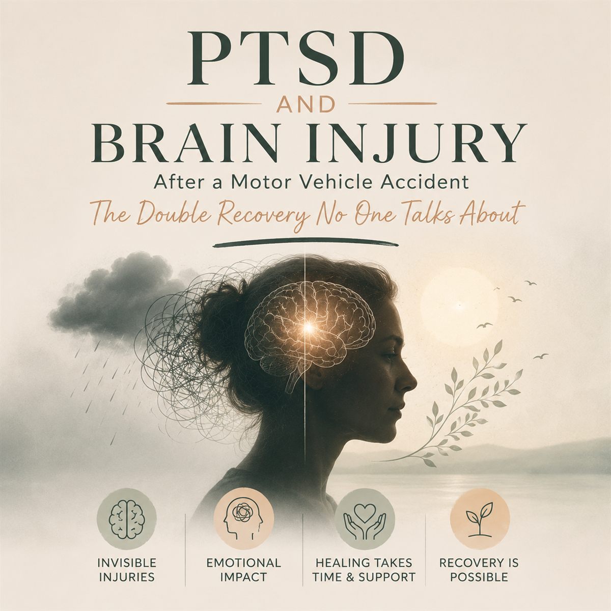PTSD and Brain Injury After a Motor Vehicle Accident, The Double Recovery No One Talks About