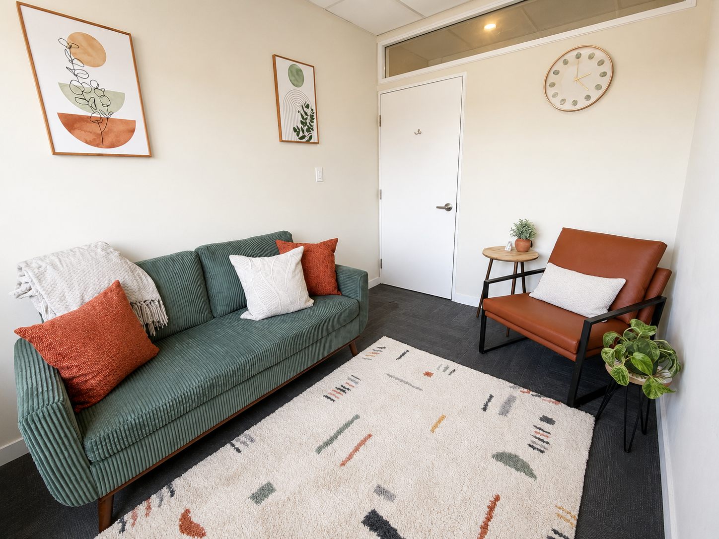 A calm, welcoming therapy space at Mindful Connections Therapy in North York